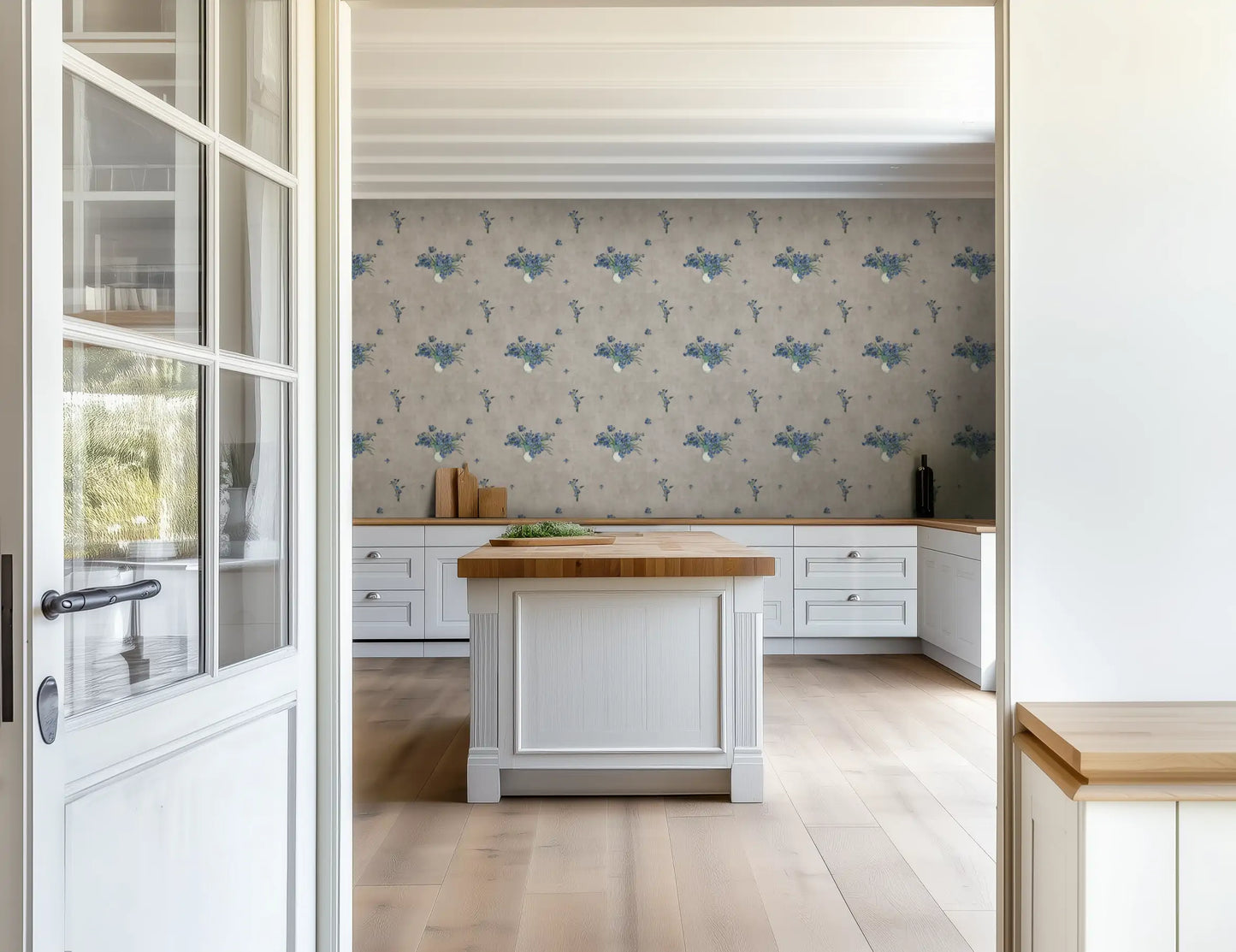 Van Gogh's Flowers Blue