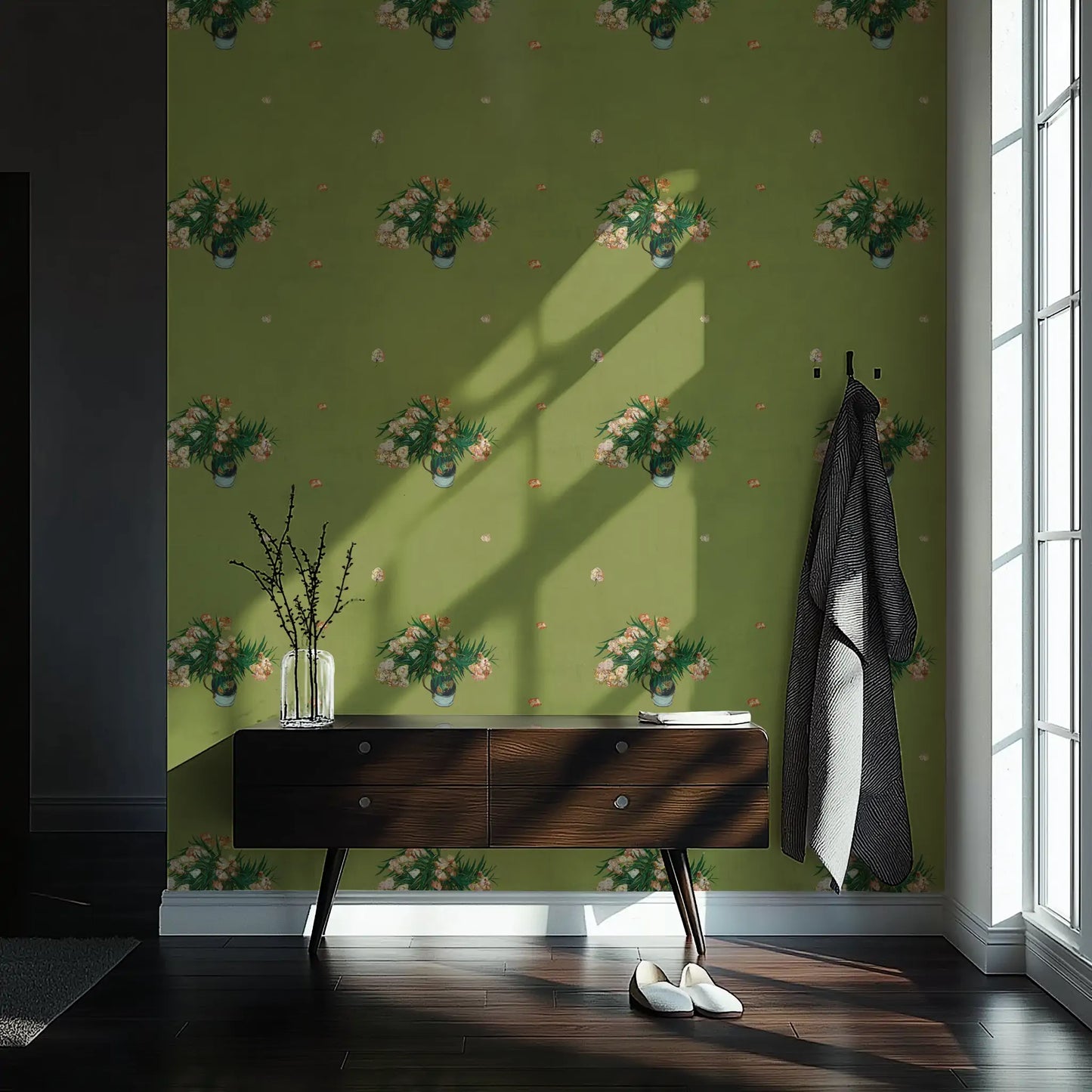 Van Gogh's Flowers Green