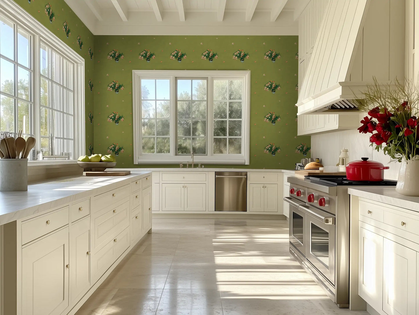 Van Gogh's Flowers Green