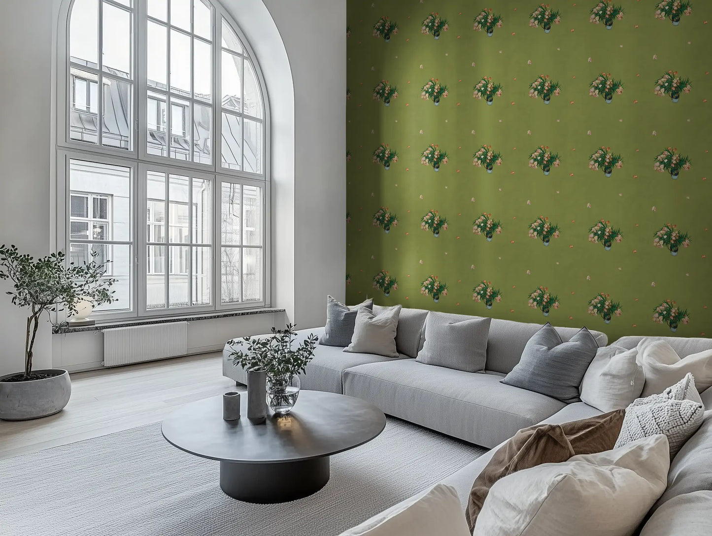 Van Gogh's Flowers Green