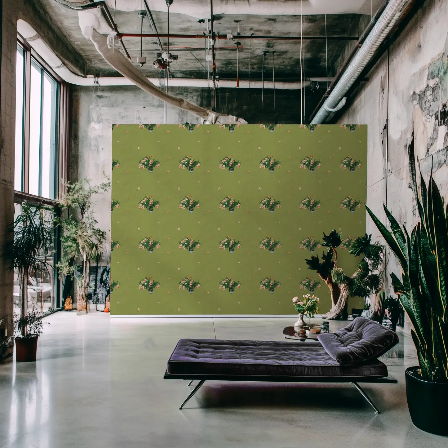 Van Gogh's Flowers Green