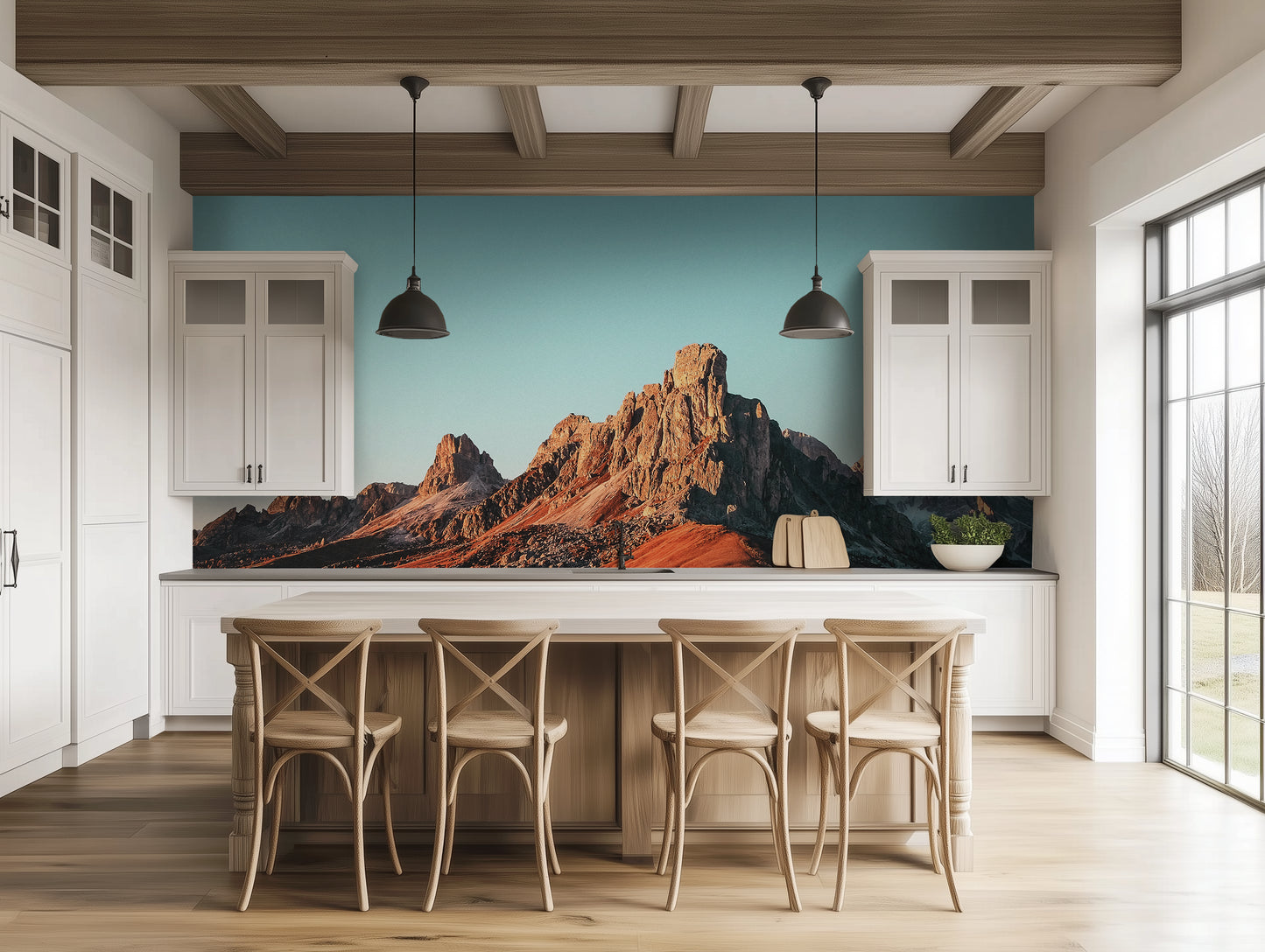 The Range That Burned at Dusk