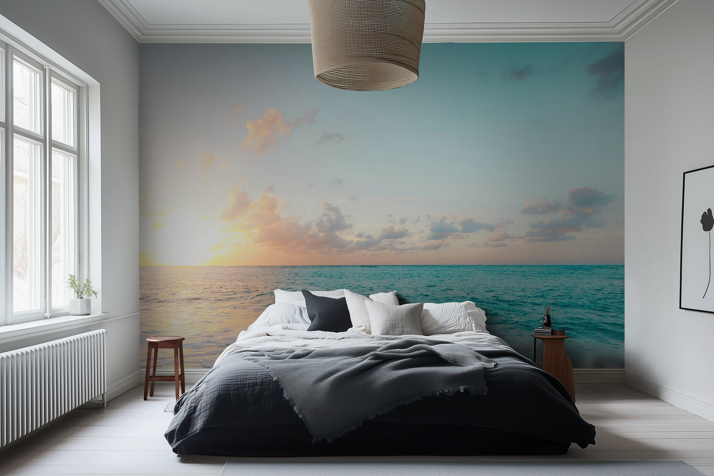 The Shoreline Bathed in Light