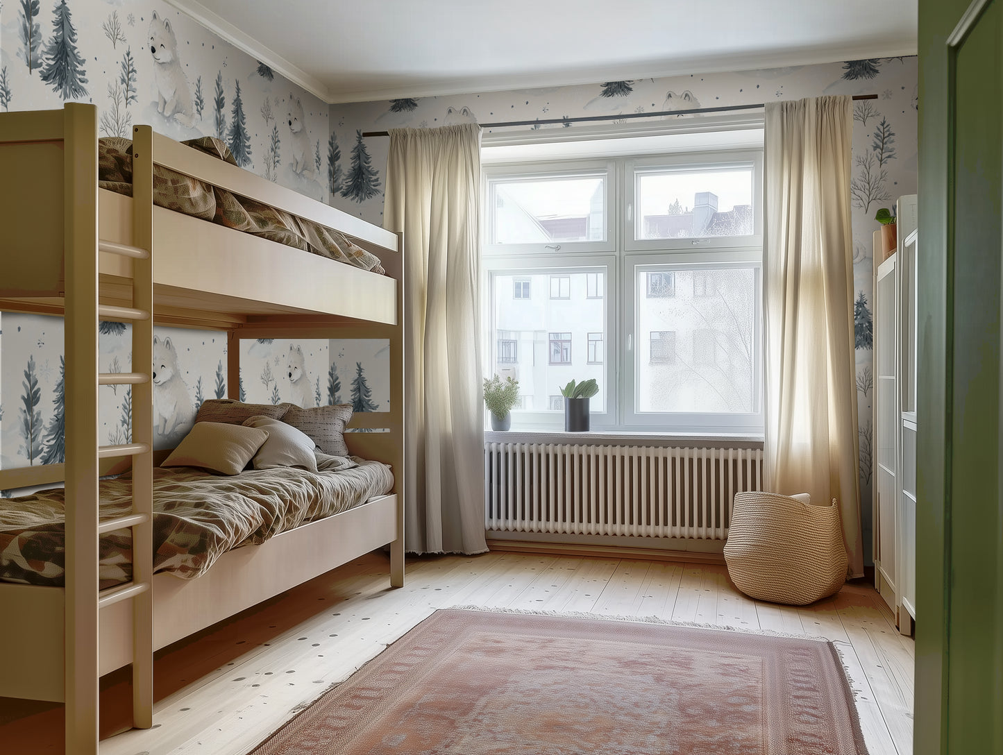 Baby Wolves in the Snow