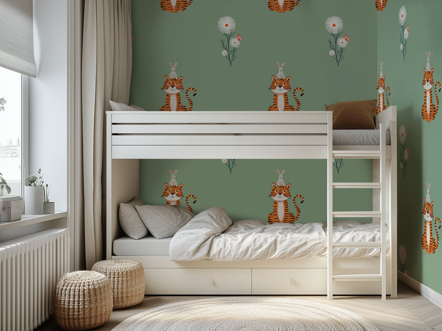 The Tiger and The Hare - Garden Green