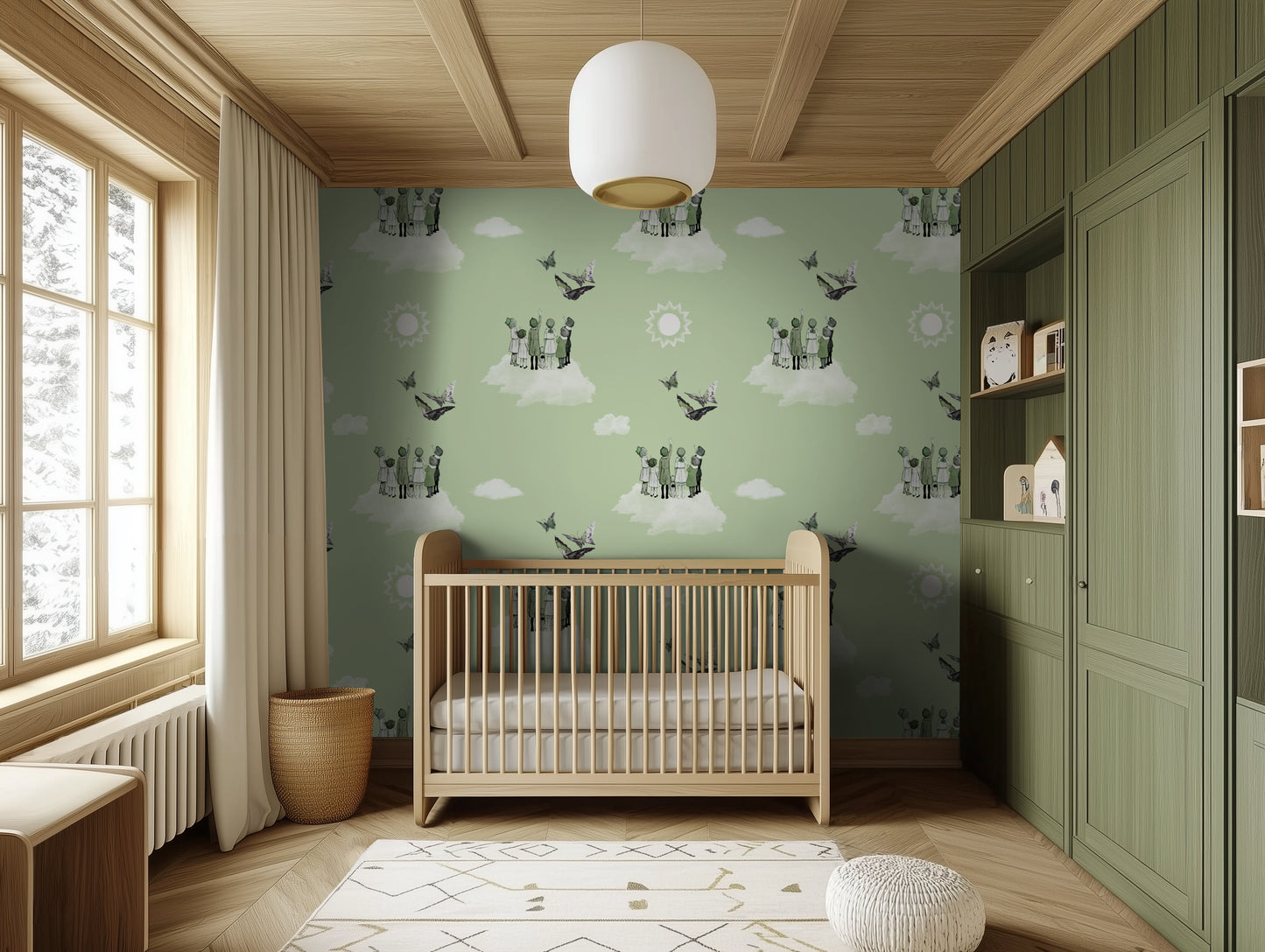 Cloud Watchers – Mint Green