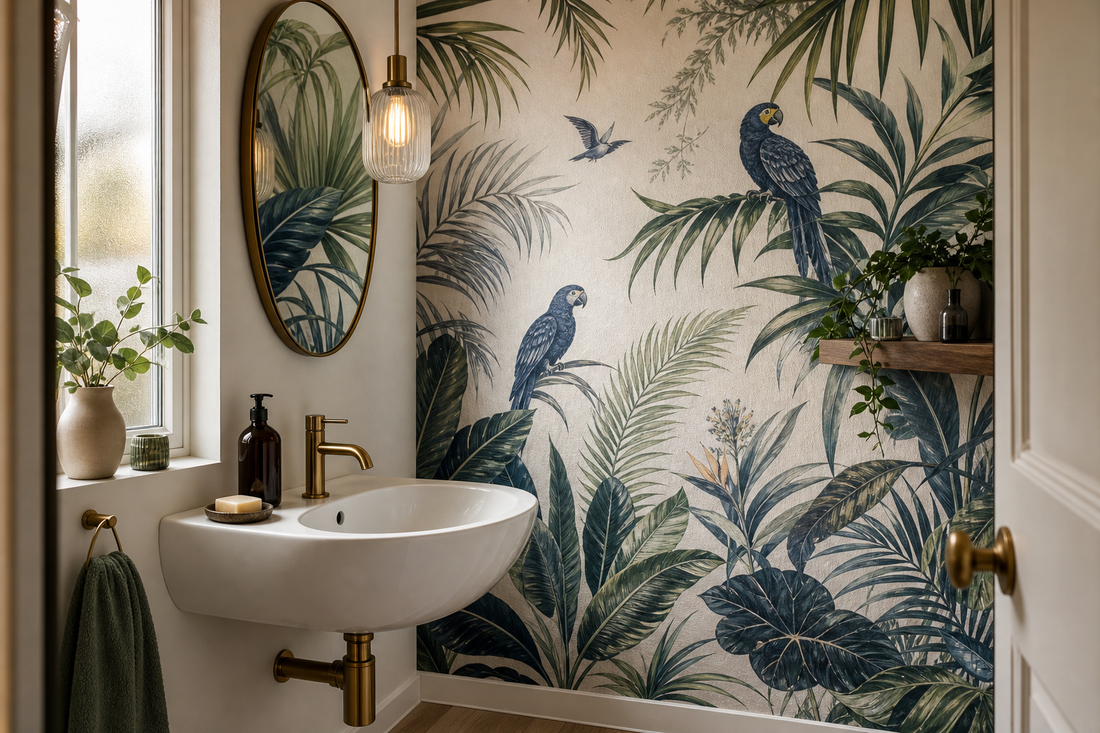 Your bathroom wall, finally worth staring at
