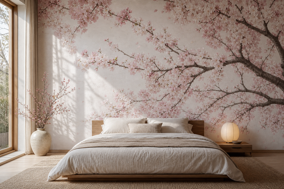 Flowering blossom walls, printed to your exact dimensions