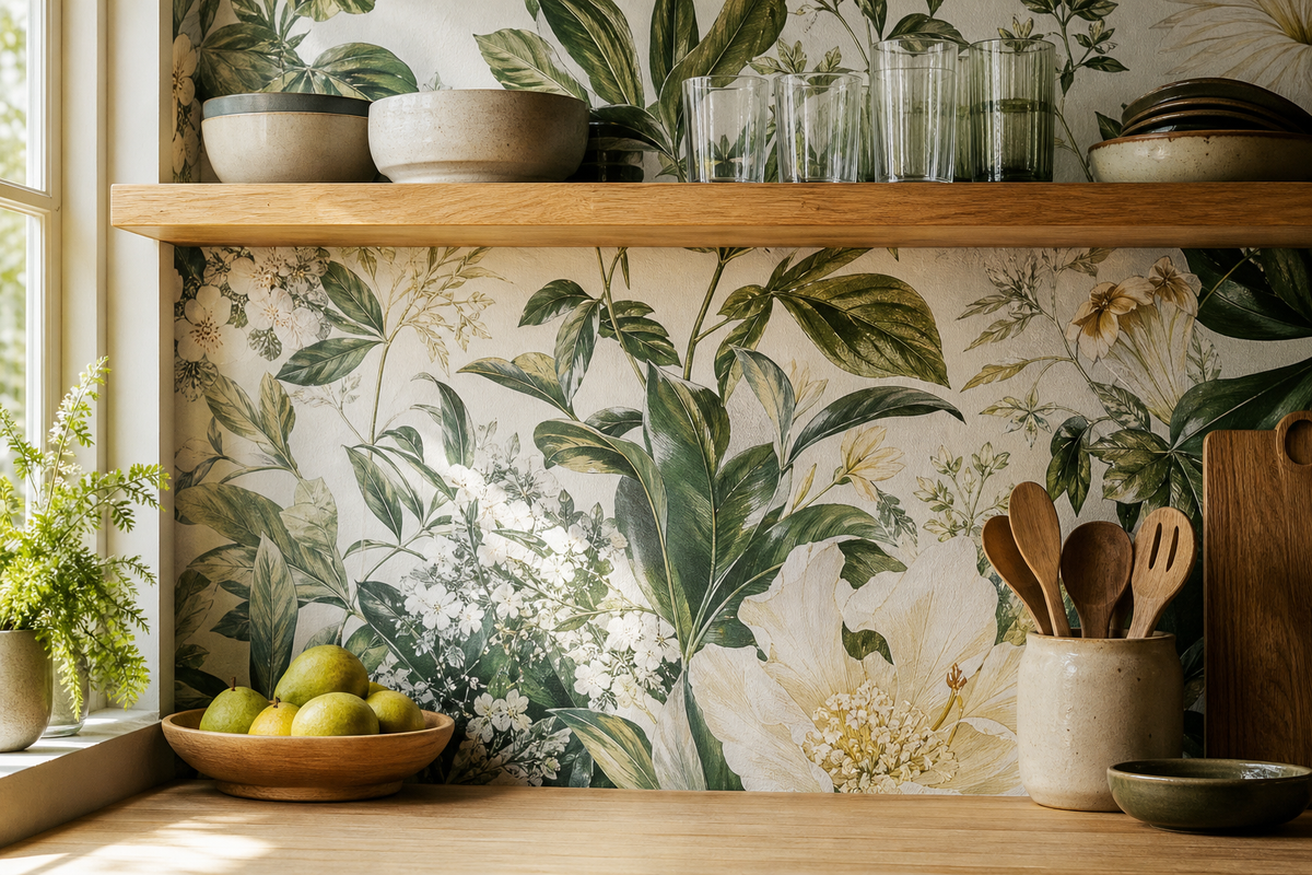 Your kitchen wall, transformed by a panoramic mural