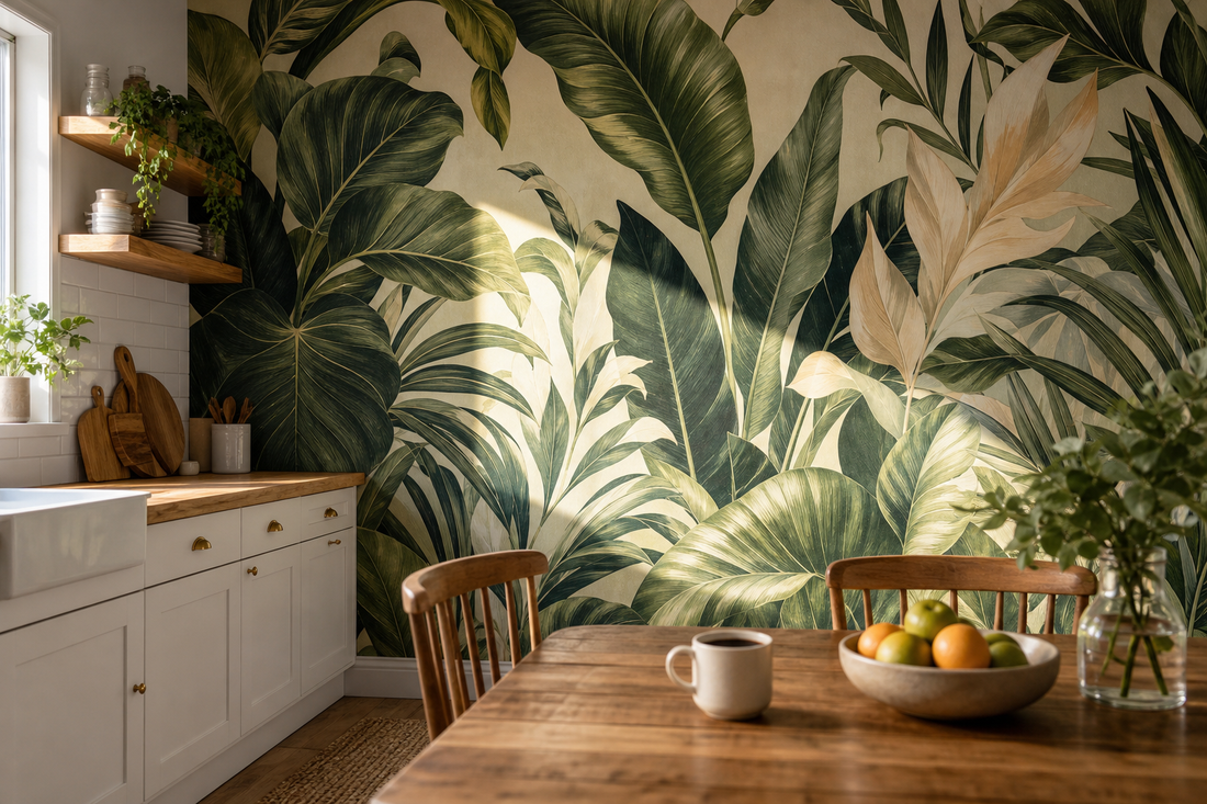 Your kitchen wall, printed to a panoramic scene