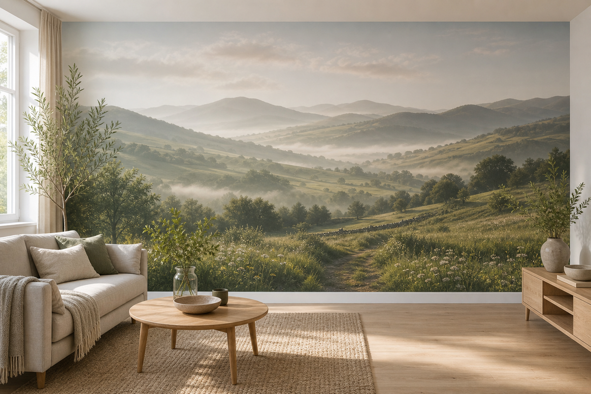 Scenic landscape murals, scaled to your exact wall
