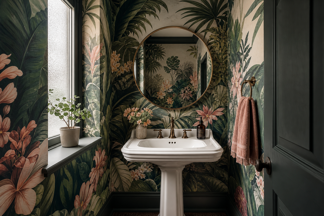 Bold murals sized precisely for small walls