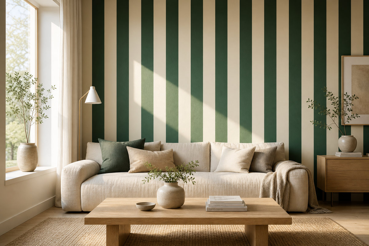 Stripes, scaled to fill your wall perfectly