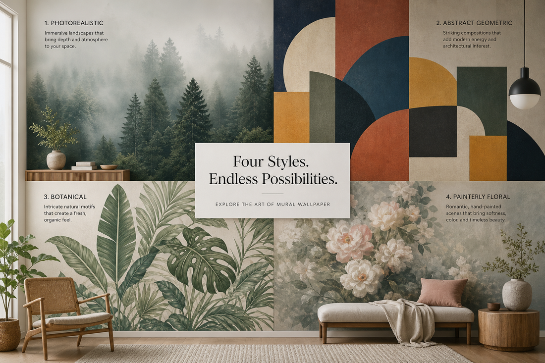 Every style, theme, and decision behind wall mural wallpaper