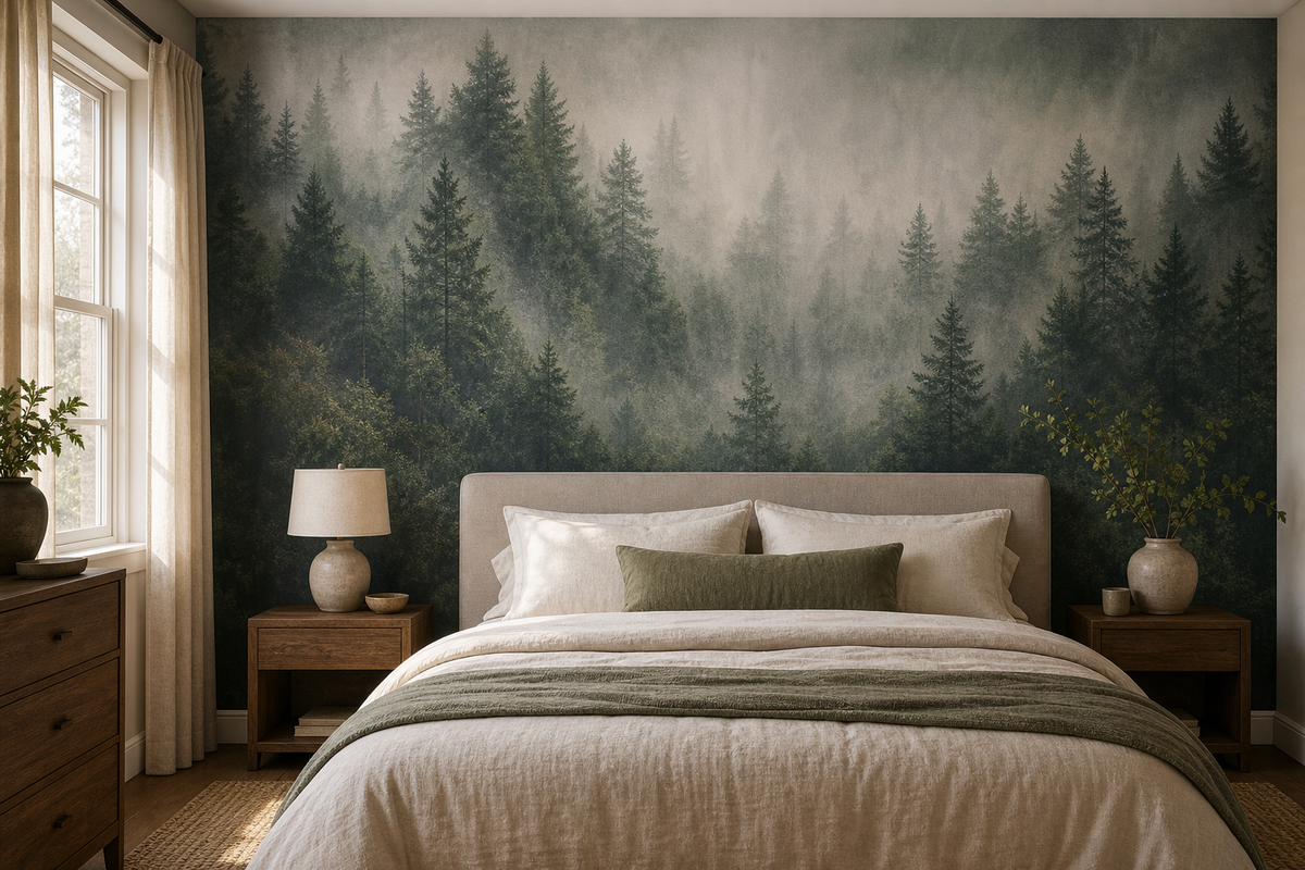Your bedroom walls, sized and printed to order