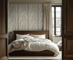 Stone texture wallpaper in a bedroom