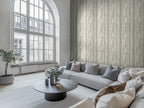 Stone texture wallpaper in a bedroom
