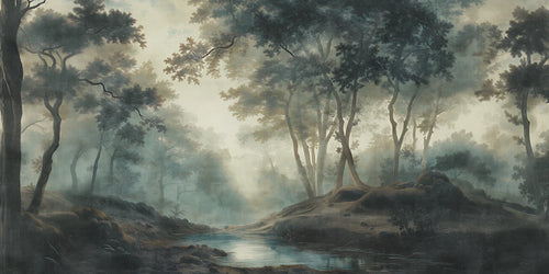 Forest Wallpaper Mural Wallcovering Nature Wild Palace Art 
