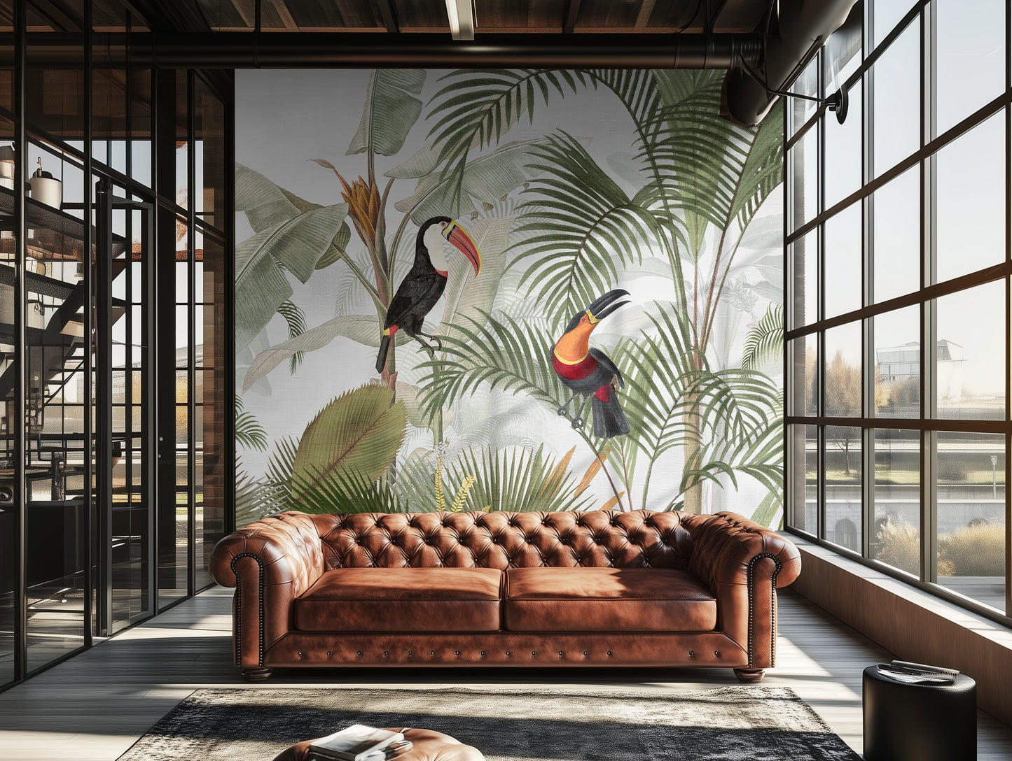 bird tropical wallpaper toucan mural junge