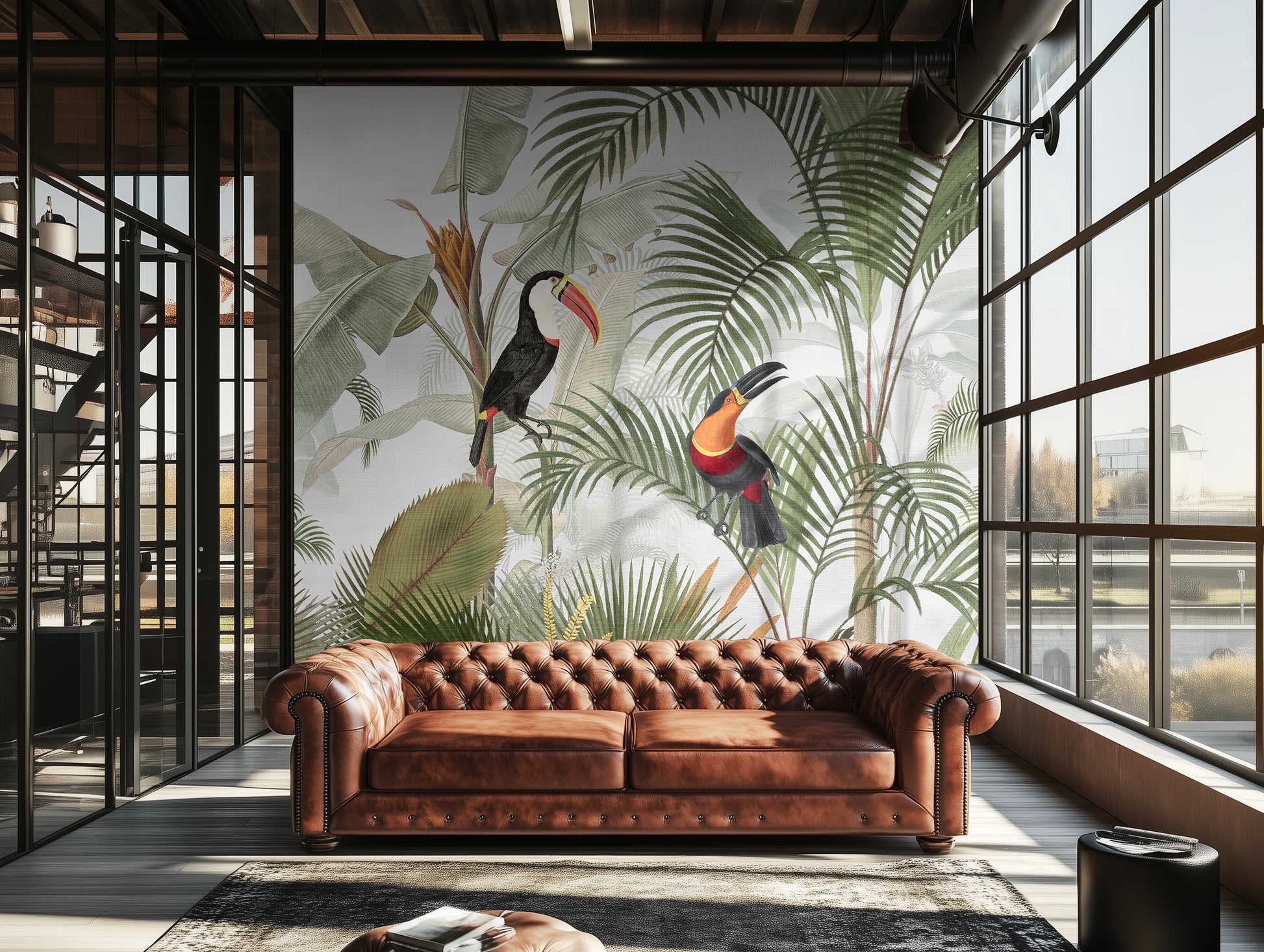 bird tropical wallpaper toucan mural junge