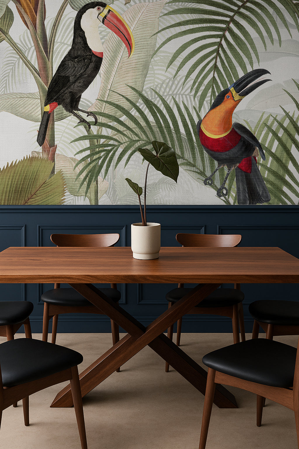 bird tropical wallpaper toucan mural junge