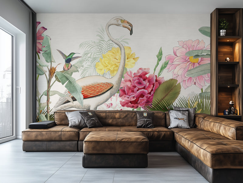 Jungle Wallpaper Mural Tropical Forest living room