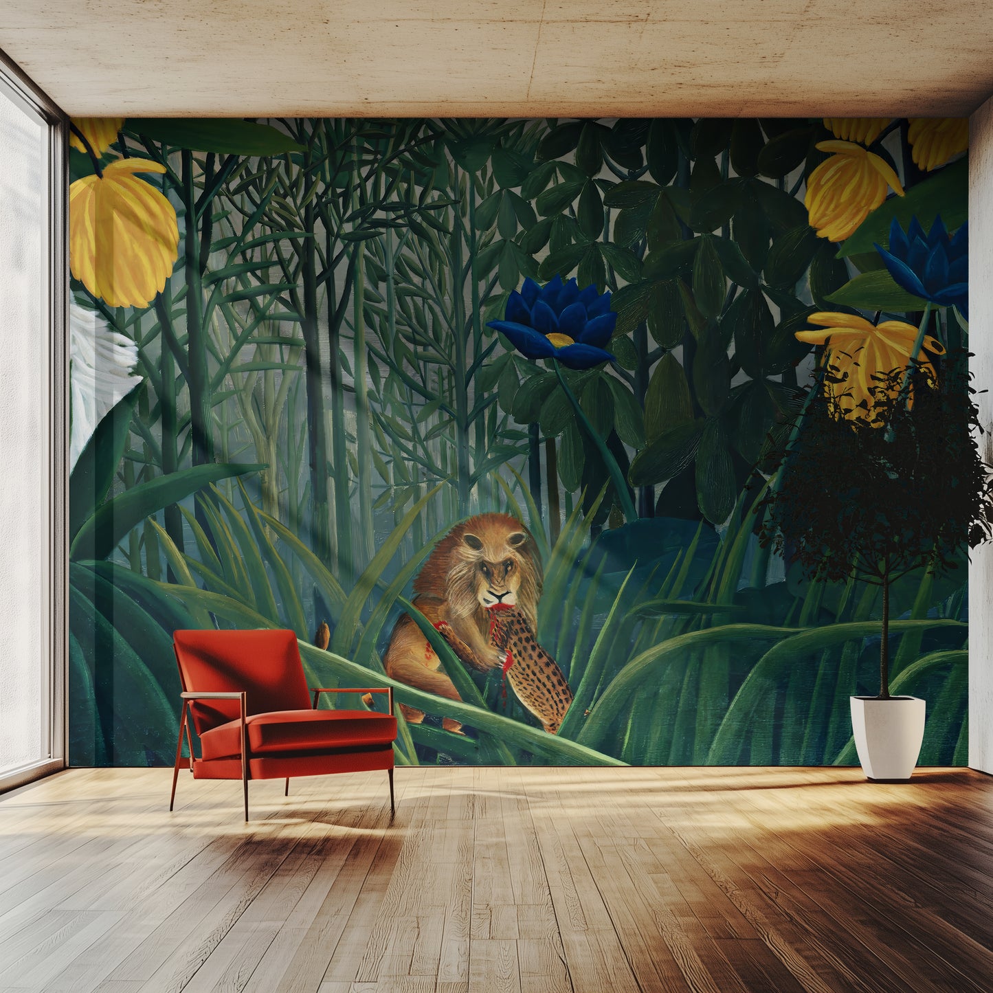 The Repast of the Lion – Henri Rousseau (1907)