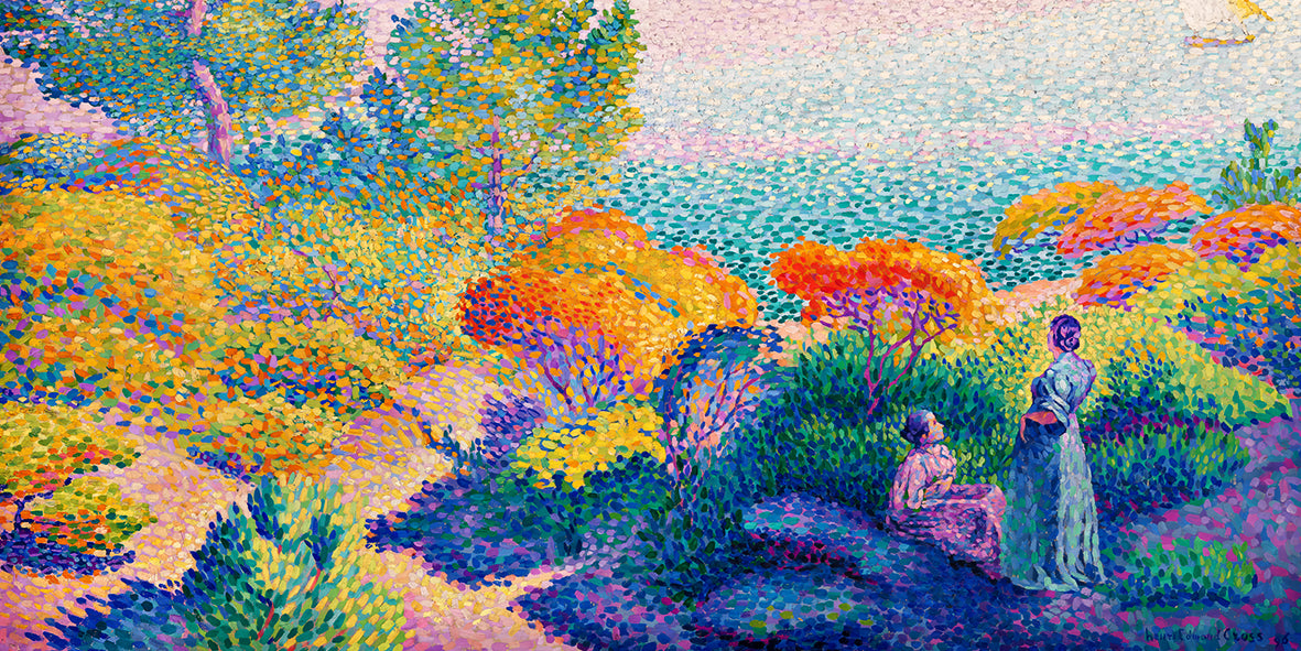 Two Women by the Shore – Henri-Edmond Cross (1896)