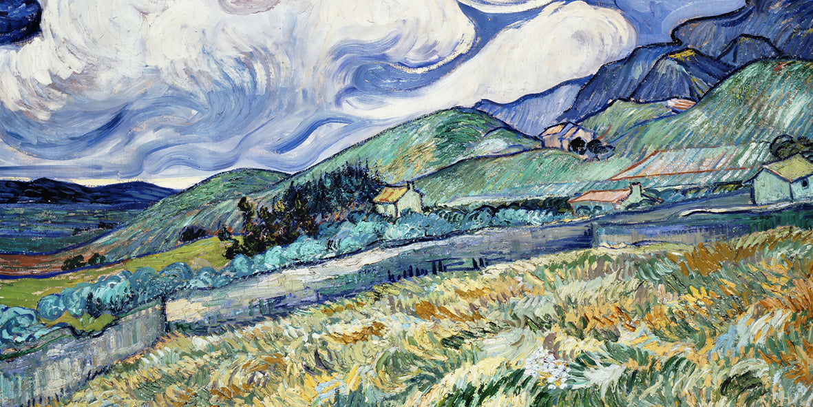 Mountain Landscape Behind the Saint-Paul Hospital – Vincent van Gogh (1889)