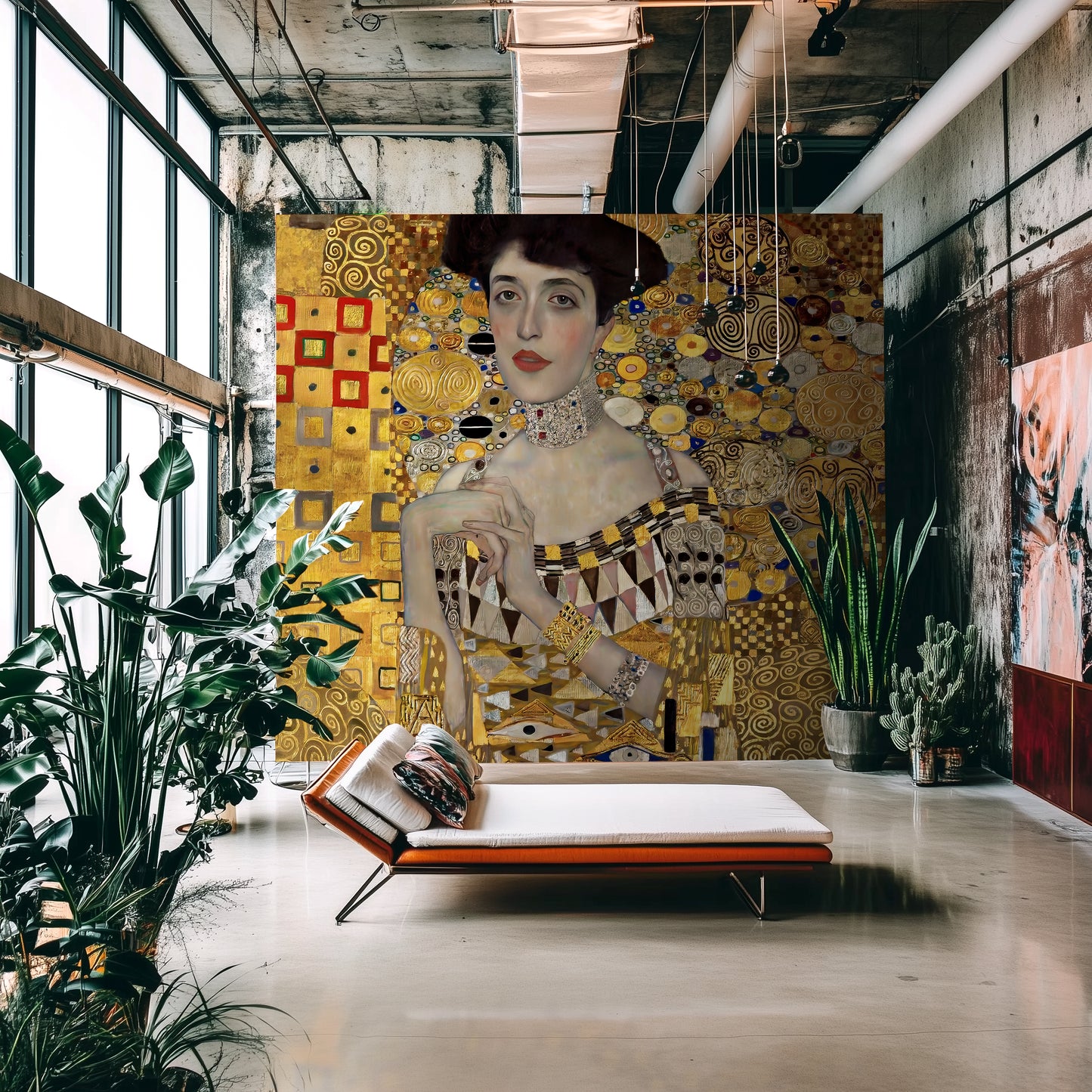 Portrait of Adele Bloch-Bauer I – Gustav Klimt (1907) | Art Mural Wallpaper