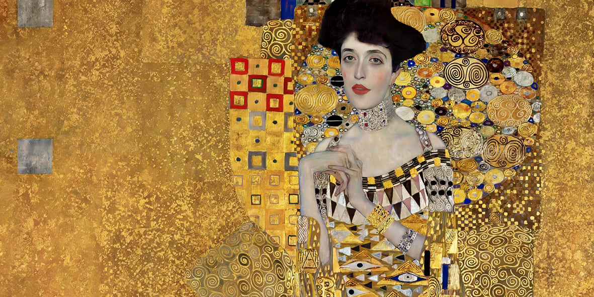 Portrait of Adele Bloch-Bauer I – Gustav Klimt (1907) | Art Mural Wallpaper