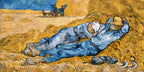 Wallpaper mural of Van Gogh's "The Siesta"