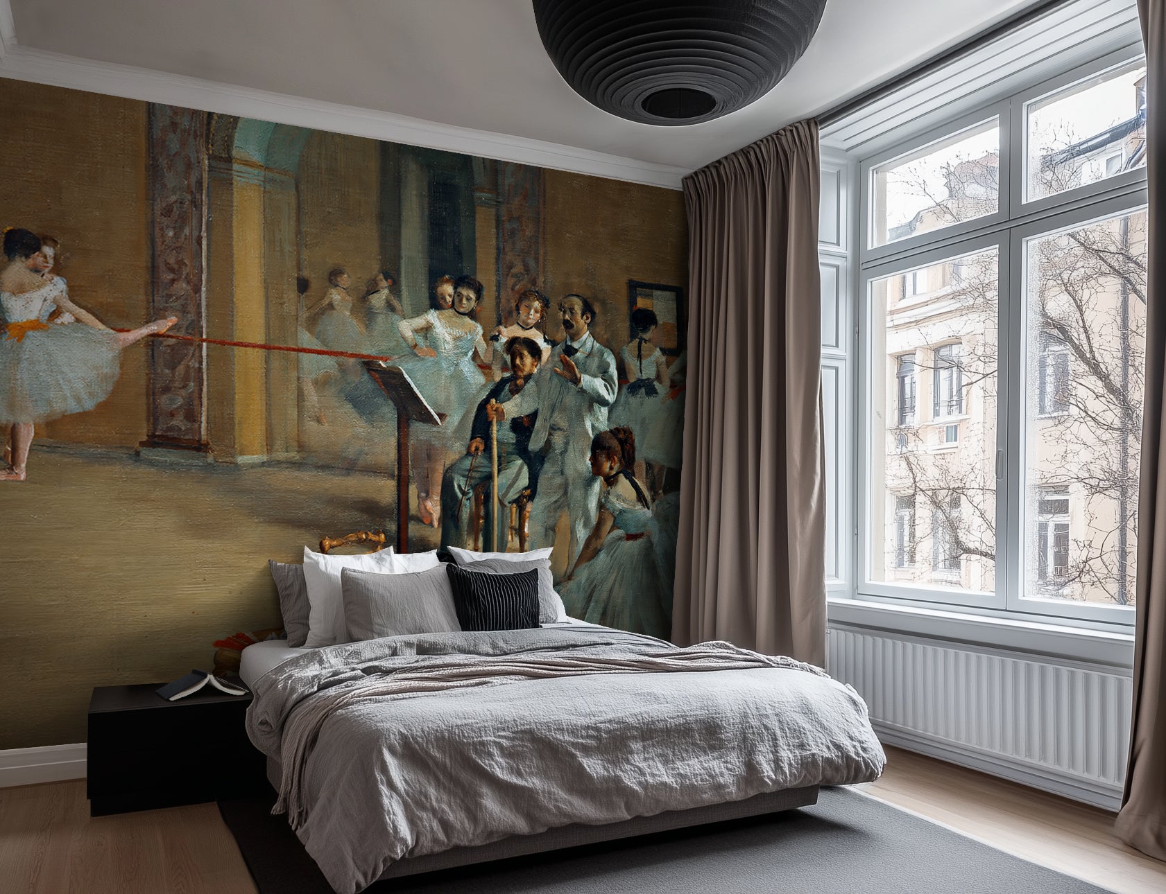 The Dance Foyer at the Opera on the rue Le Peletier – by Edgar Degas (1872)
