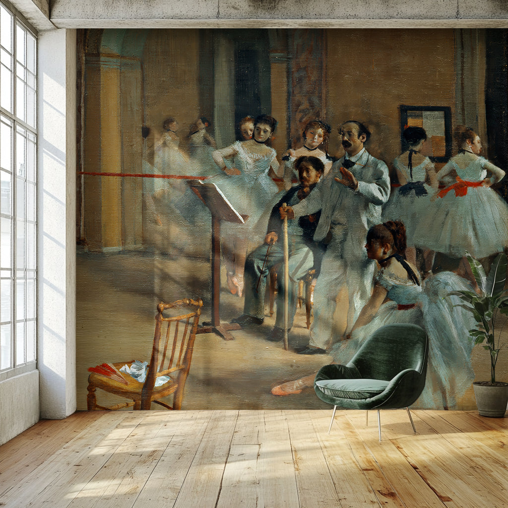 The Dance Foyer at the Opera on the rue Le Peletier – by Edgar Degas (1872)