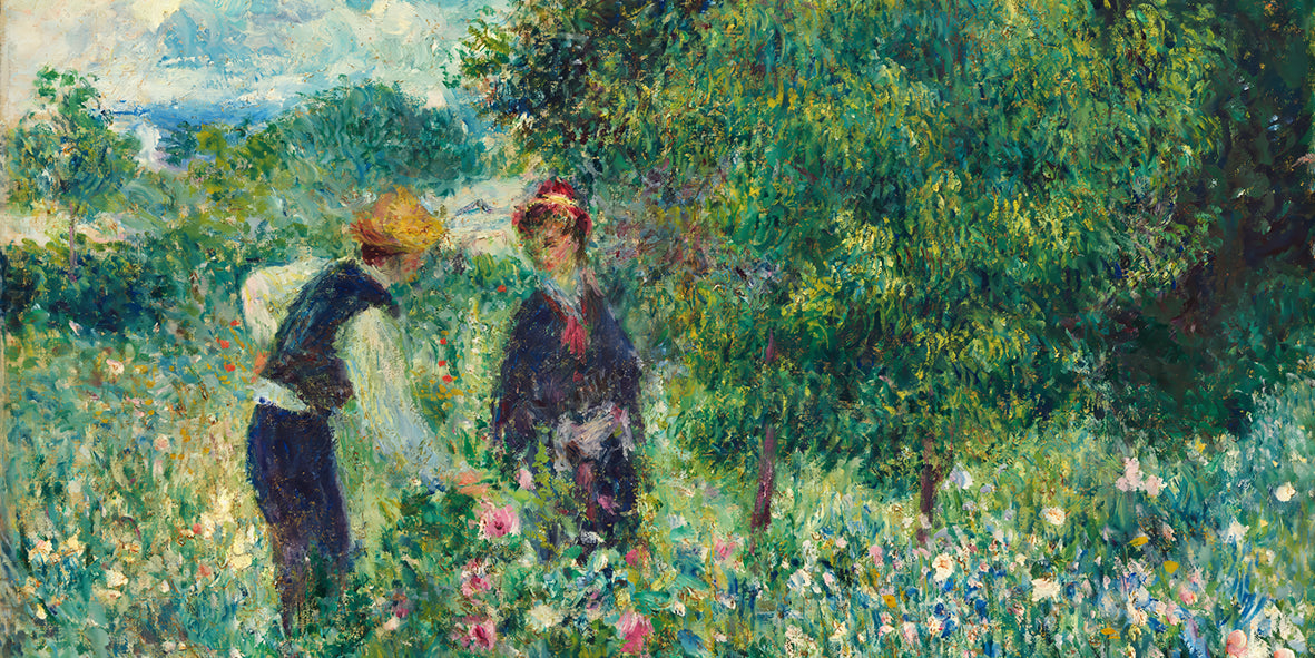 Picking Flowers – by Pierre-Auguste Renoir (1875)