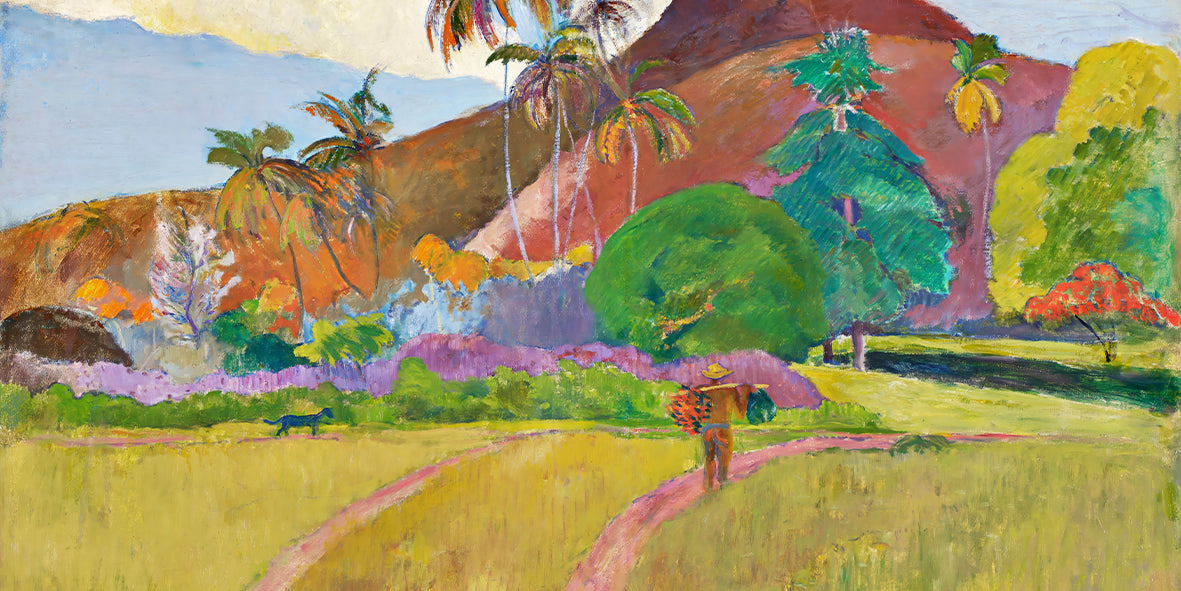 Tahitian Landscape – by Paul Gauguin (1891)