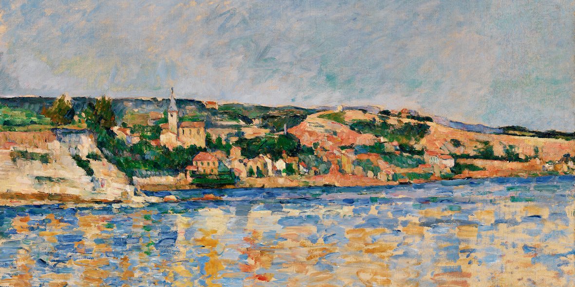 The Village of L'Estaque Seen from the Sea – by Paul Cézanne (c. 1885)