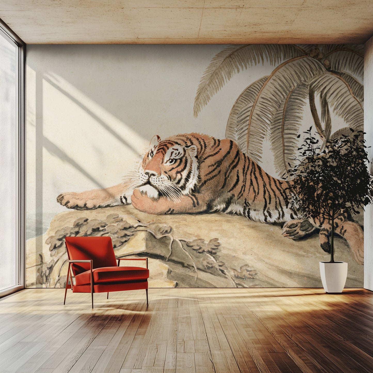 A Tiger Resting – Samuel Howitt (1807)