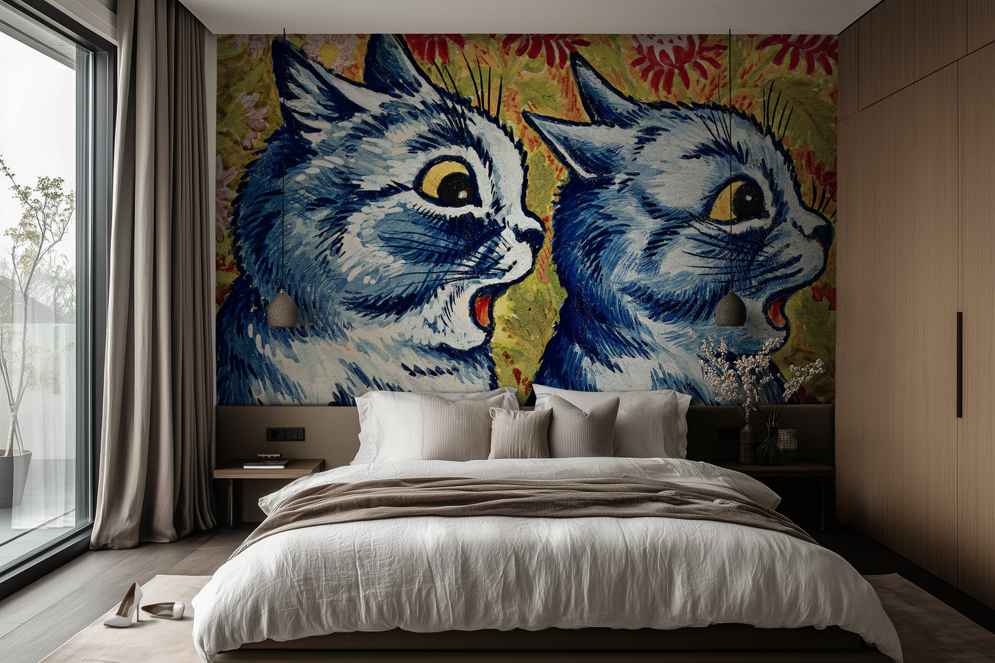 Three Cats Singing – Louis Wain (early 20th century)