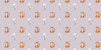 Kids wallpaper with tigers and bunnies. 