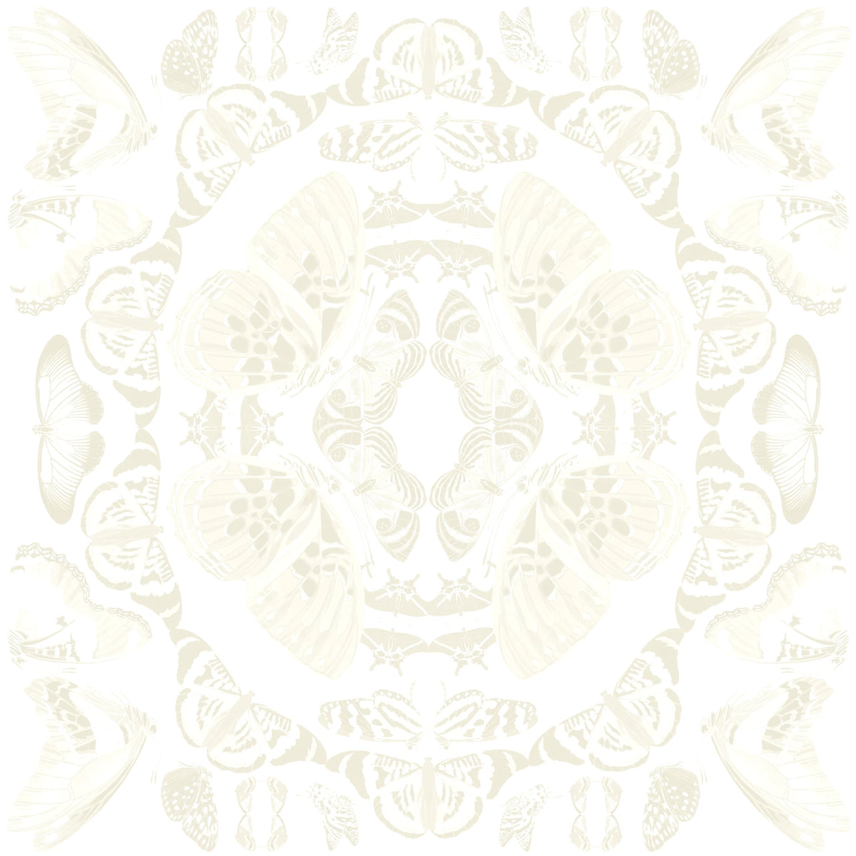 Beige butterfly wallpaper pattern.