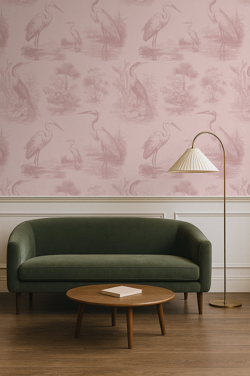 Morning Chorus - Rosewood on Soft Blush