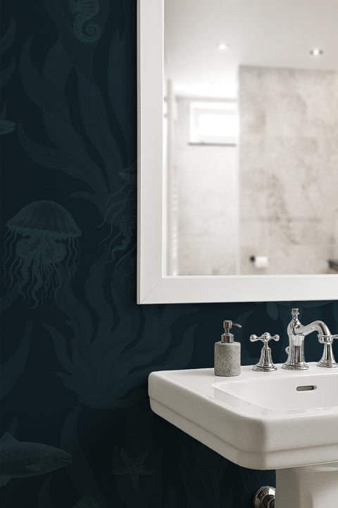 Tidepool Reverie - Navy