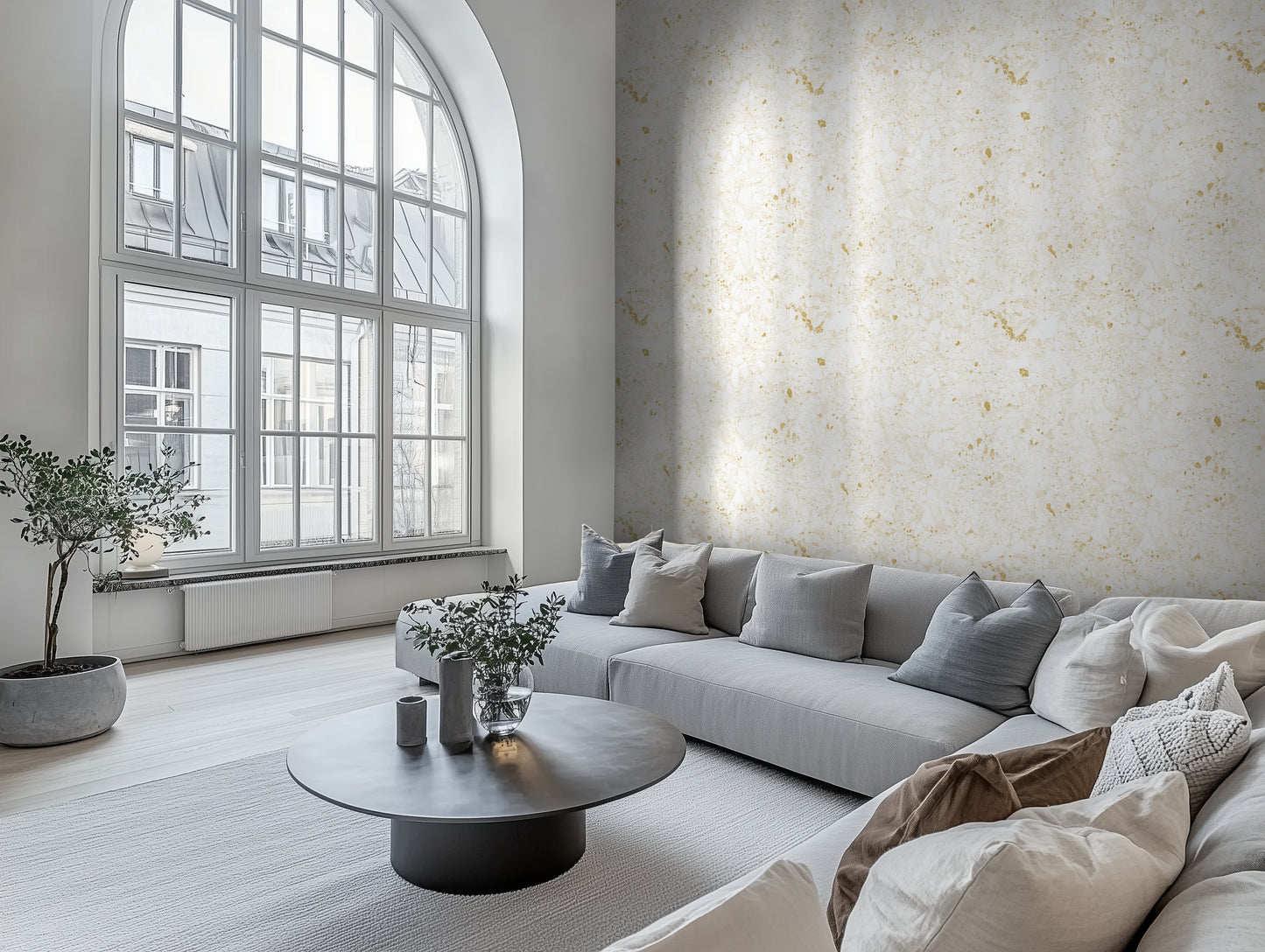 Mossbound Cork - Ivory Canvas with Gold Dust Flecks