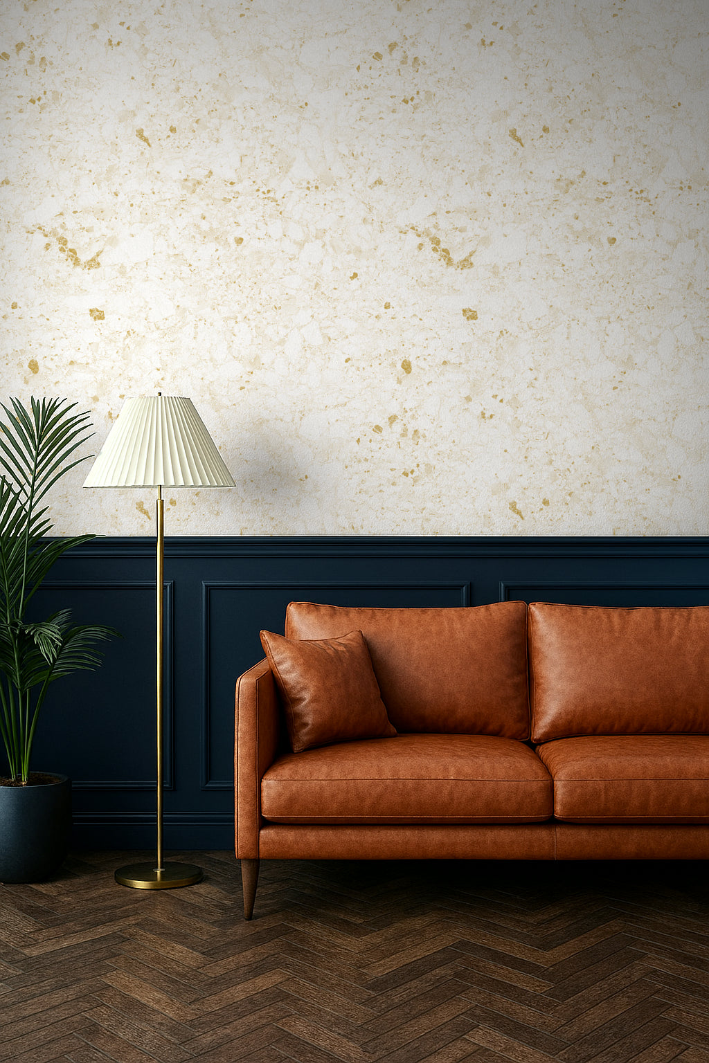 Mossbound Cork - Ivory Canvas with Gold Dust Flecks