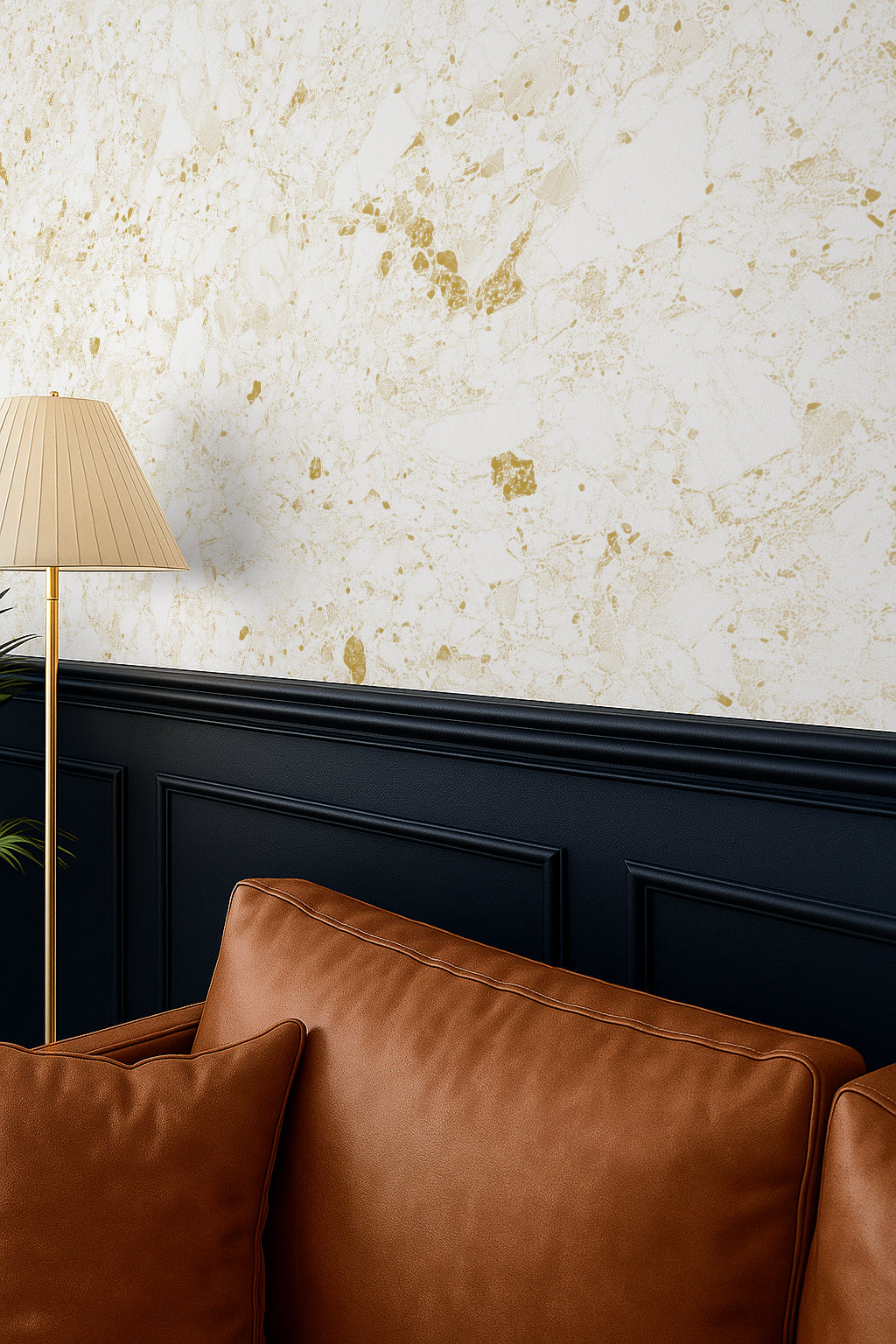 Mossbound Cork - Ivory Canvas with Gold Dust Flecks