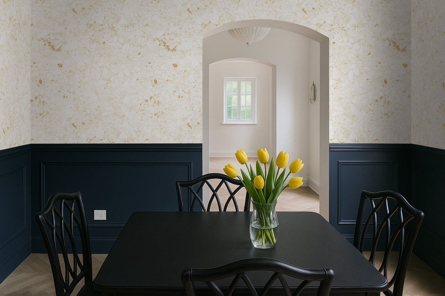 Mossbound Cork - Ivory Canvas with Gold Dust Flecks