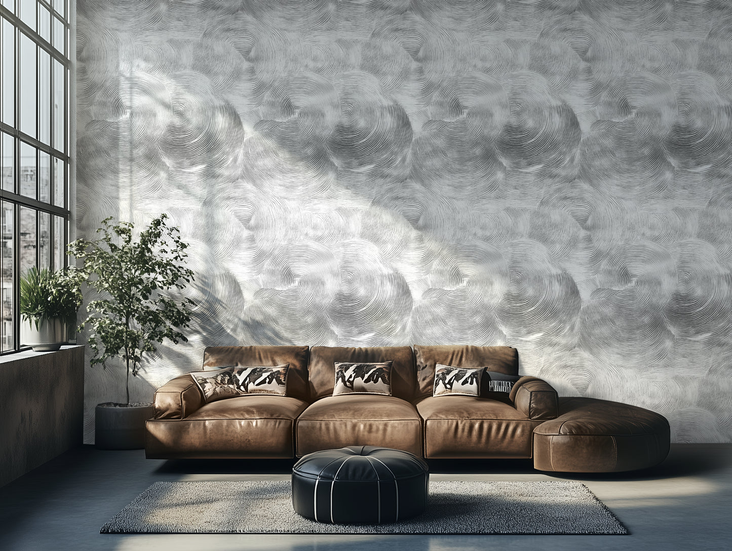 Fossil Impression - Charcoal Swirl