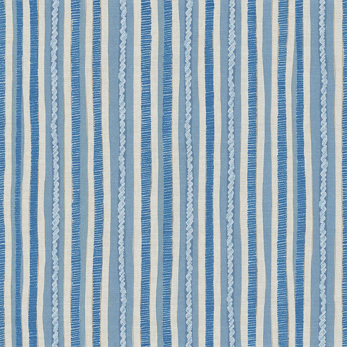 Blue and white striped wallpaper pattern
