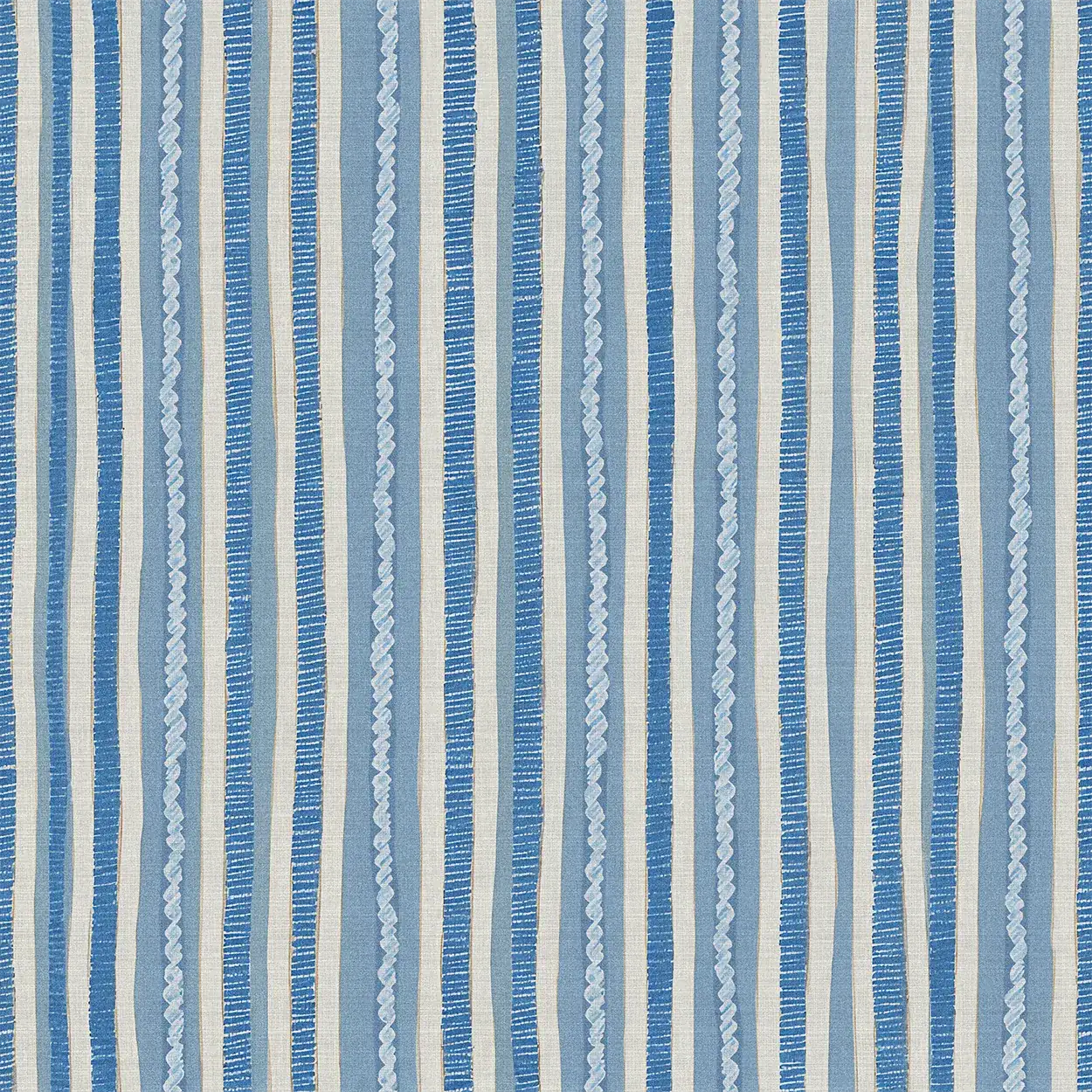 Blue and white striped wallpaper pattern